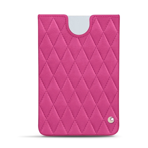Les pochettes en cuir pour Microsoft Surface Duo 2Rose BB - Couture ( Pantone #DB599F )