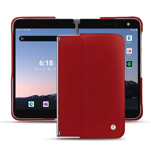 Luxury case Noreve for Microsoft Surface Duo 2Rouge ( Nappa - Pantone #d50032 ) 