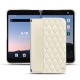 Coque cuir Microsoft Surface Duo 2 - Blanc - Couture ( Bologna - White ) 
