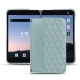 Coque cuir Microsoft Surface Duo 2 - Bleu ciel - Couture ( Nappa - Pantone 277C ) 