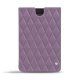 Pochette cuir Apple iPad mini 3 - Lilas - Couture ( Nappa - Pantone 2645U ) 