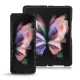 Lederschutzhülle Samsung Galaxy Z Fold3 - Autruche nero