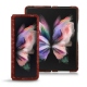 Capa em pele Samsung Galaxy Z Fold3 - Autruche ciliegia
