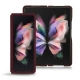 Custodia in pelle Samsung Galaxy Z Fold3 - Lie de vin - Couture ( Pantone 5115C ) 