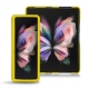 Samsung Galaxy Z Fold3 leather cover - Jaune fluo - Couture