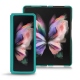 Lederschutzhülle Samsung Galaxy Z Fold3 - Bleu fluo - Couture