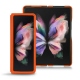 Lederschutzhülle Samsung Galaxy Z Fold3 - Orange fluo - Couture