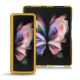Lederschutzhülle Samsung Galaxy Z Fold3 - Jaune soulèu - Couture