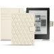 Custodia in pelle Kobo Aura H2O - Blanc - Couture ( Bologna - White ) 