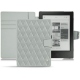 Housse cuir Kobo Aura H2O - Gris - Couture ( Nappa - Pantone W428C ) 