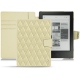 Housse cuir Kobo Aura H2O - Beige - Couture ( Nappa - Pantone 7502C ) 