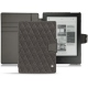 Lederschutzhülle Kobo Aura H2O - Anthracite - Couture ( Pantone 424C ) 
