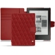 Housse cuir Kobo Aura H2O - Tomate - Couture ( Pantone 187C ) 