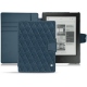 Housse cuir Kobo Aura H2O - Indigo - Couture ( Pantone 303U ) 
