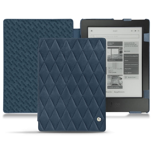 硬质真皮保护套 Kobo Aura H2OJean vintage - Couture ( Pantone #2f414f  ) 