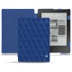 Housse cuir Kobo Aura H2O - Bleu océan - Couture ( Nappa - Pantone 293C ) 