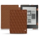 Housse cuir Kobo Aura H2O - Marron - Couture ( Nappa - Pantone 1615C ) 