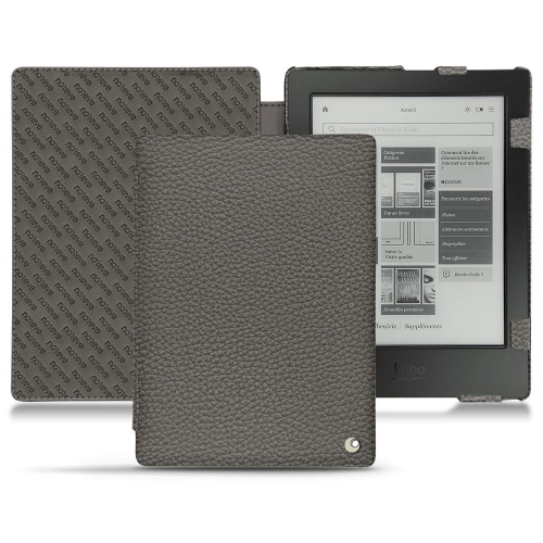 Housse cuir Kobo Aura H2OAnthracite ( Pantone #41403c ) 
