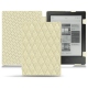 Housse cuir Kobo Aura H2O - Ivoire - Couture ( Sleek P C12 - White ) 
