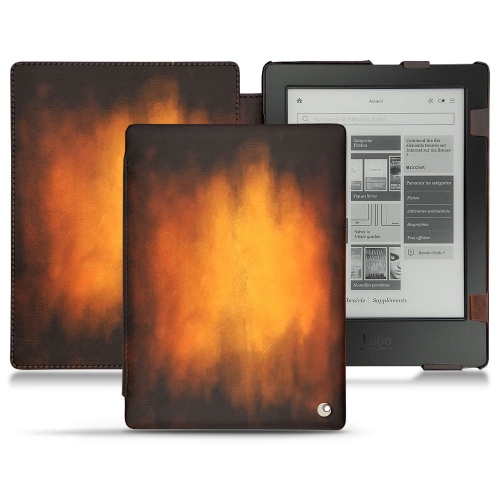 Capa em pele Kobo Aura H2OFauve Patine