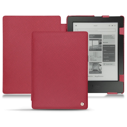 Funda de piel Kobo Aura H2ORouge passion ( Pantone #a6192e ) 