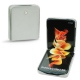 Lederschutzhülle Samsung Galaxy Z Flip3 - Gris ( Nappa - Pantone W428C ) 