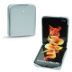 Coque cuir Samsung Galaxy Z Flip3 - Bleu ciel ( Nappa - Pantone 277C ) 