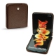 Coque cuir Samsung Galaxy Z Flip3 - Châtaigne ( Pantone 476C ) 