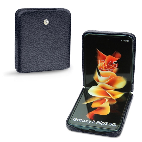 Luxuriöse Tasche für Samsung Galaxy Z Flip3Cobalt ( Pantone #2b253f ) 