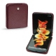 Funda de piel Samsung Galaxy Z Flip3 - Lie de vin ( Pantone 5115C ) 