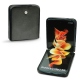 Capa em pele Samsung Galaxy Z Flip3 - Dark vintage ( Roughtcut - Black#5256 ) 