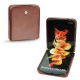 Samsung Galaxy Z Flip3 leather cover - Passion vintage ( Glutton - Red ) 