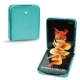 Custodia in pelle Samsung Galaxy Z Flip3 - Bleu fluo