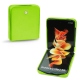 Custodia in pelle Samsung Galaxy Z Flip3 - Vert fluo