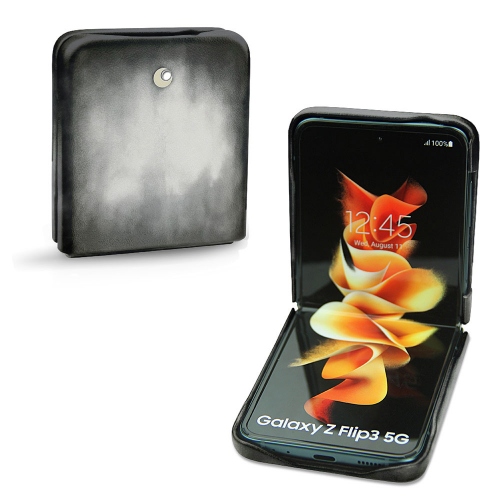 Custodia di lusso per Samsung Galaxy Z Flip3Gris Patine