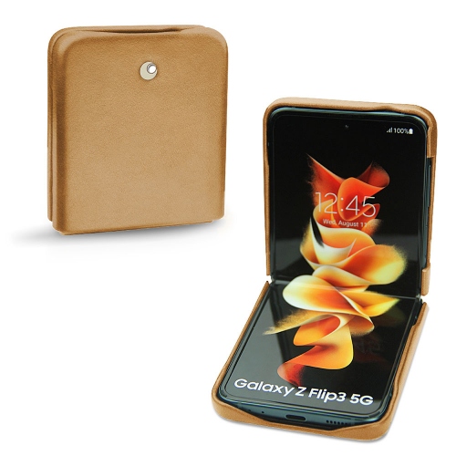 Estojo de luxo para Samsung Galaxy Z Flip3Castan esparciate ( Pantone #824F2A )