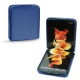 Lederschutzhülle Samsung Galaxy Z Flip3 - Bleu Océan PU