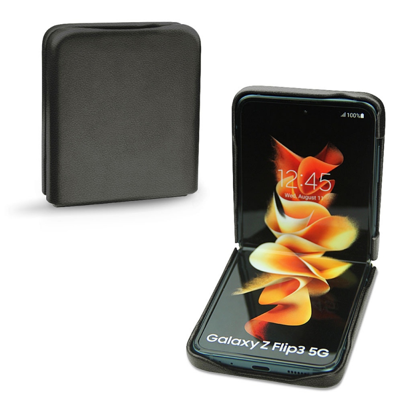 Funda de piel Samsung Galaxy Z Flip3 - Noir PU