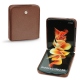 レザーケース Samsung Galaxy Z Flip3 - Marron délicat