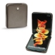 Coque cuir Samsung Galaxy Z Flip3 - Gris Veggie