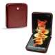 Samsung Galaxy Z Flip3 leather cover - Rouge Veggie
