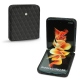 Funda de piel Samsung Galaxy Z Flip3 - Noir - Couture ( Nappa - Black ) 