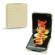 Coque cuir Samsung Galaxy Z Flip3 - Beige - Couture ( Nappa - Pantone 7502C ) 