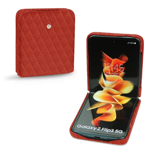Estojo de luxo para Samsung Galaxy Z Flip3Papaye - Couture ( Pantone #b54317 ) 