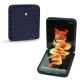 Coque cuir Samsung Galaxy Z Flip3 - Cobalt - Couture ( Pantone 2766C ) 