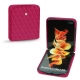 Lederschutzhülle Samsung Galaxy Z Flip3 - Rose fluo - Couture