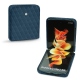 Capa em pele Samsung Galaxy Z Flip3 - Blu mediterran - Couture