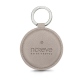 Leather key ring - Taupe innocent