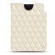 Lederschutzhülle Apple iPad mini 6 - Blanc - Couture ( Bologna - White ) 