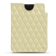 Pochette cuir Apple iPad mini 6 - Beige - Couture ( Nappa - Pantone 7502C ) 